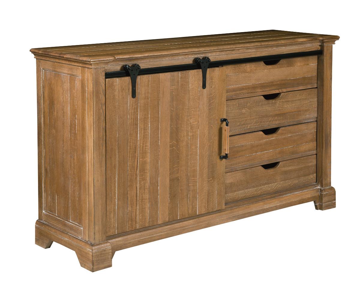 Kincaid Furniture Stone Ridge Transitional Rustic Sliding Barn Door